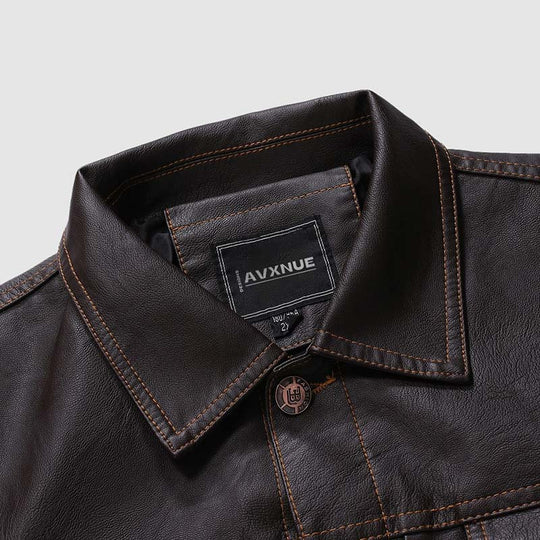 EB | Hardy Vintage Biker Lederjacke