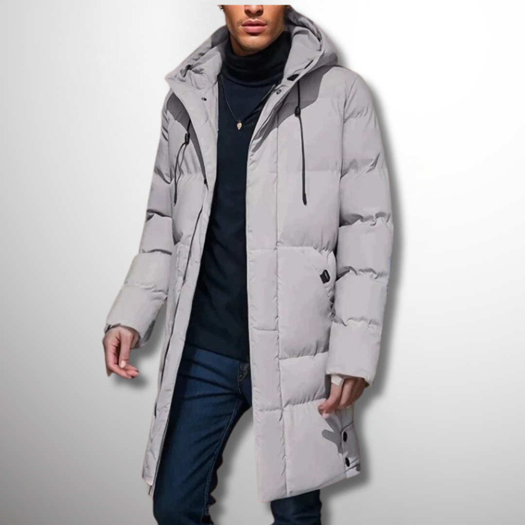 EB | Herren Puffer Winterjacke - Kapuzen-Langdesign