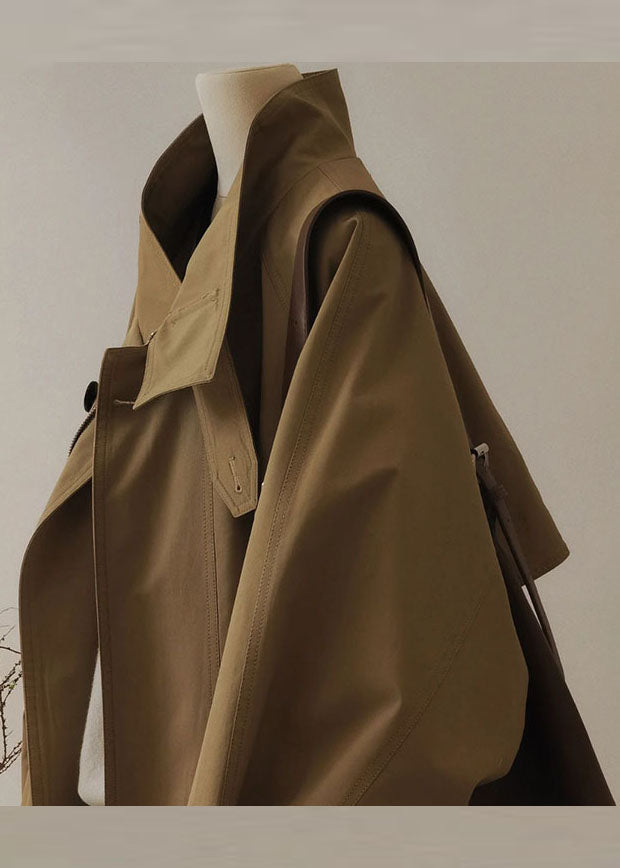 EB | Damen Trenchcoat mit Reißverschluss und langen Ärmeln