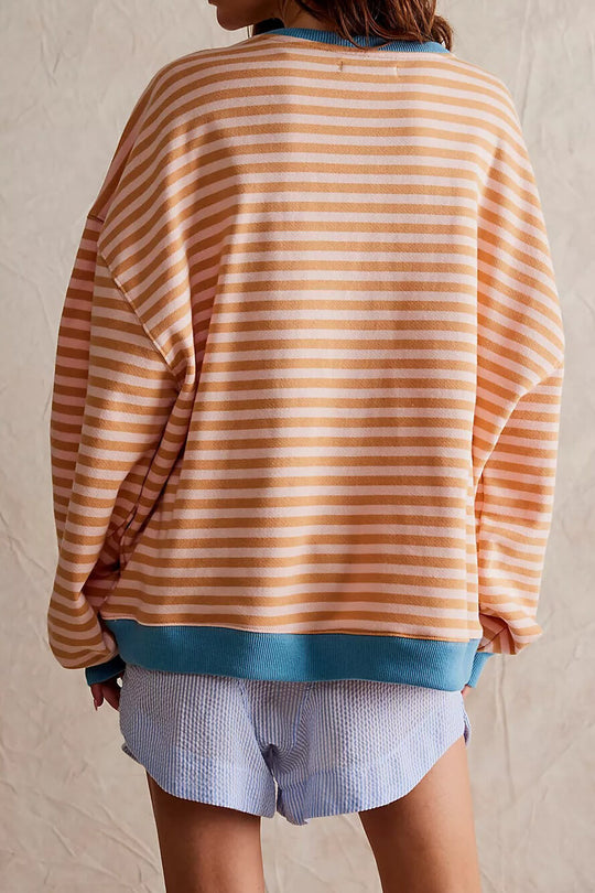 EB | Klassischer Gestreifter Pullover für Frauen