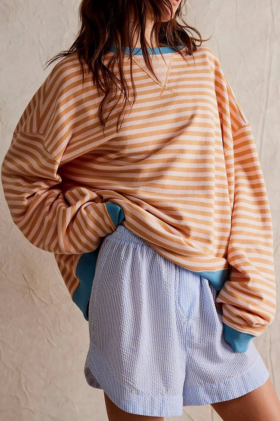 EB | Klassischer Gestreifter Pullover für Frauen