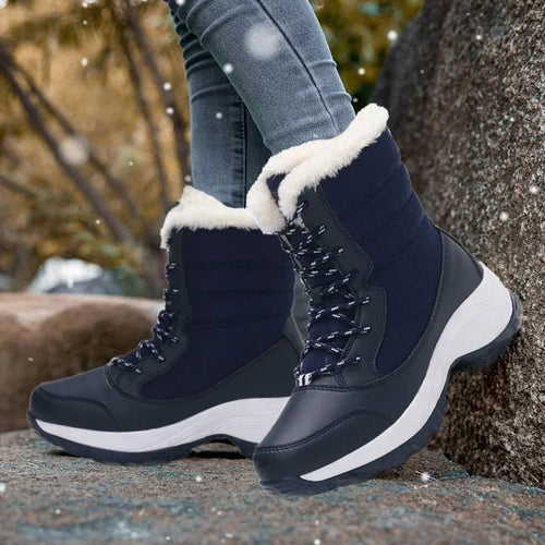 EB | Fellgefütterte Plattform-Schneestiefel für Damen – Gemütliches & Stilvolles Winterfußwerk