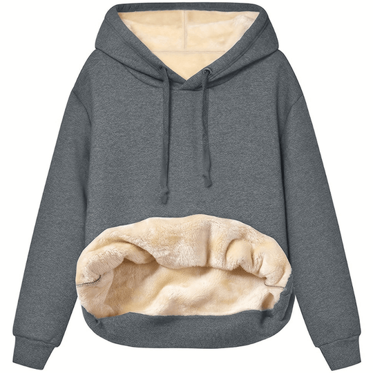 EB | Warmer Hoodie mit Plüschfutter Polyester Komfortabel und Stilvoll