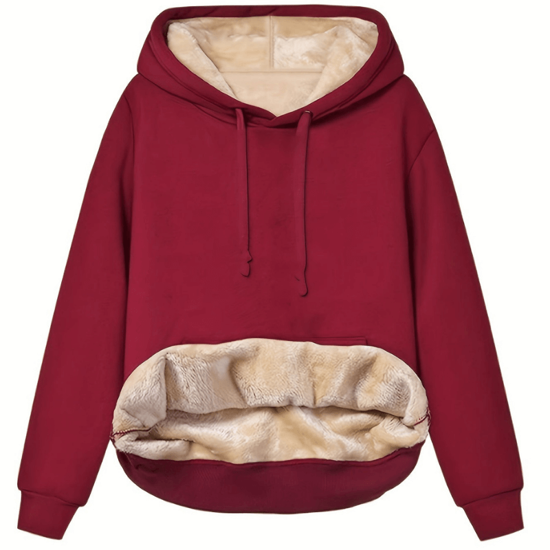 EB | Warmer Hoodie mit Plüschfutter Polyester Komfortabel und Stilvoll