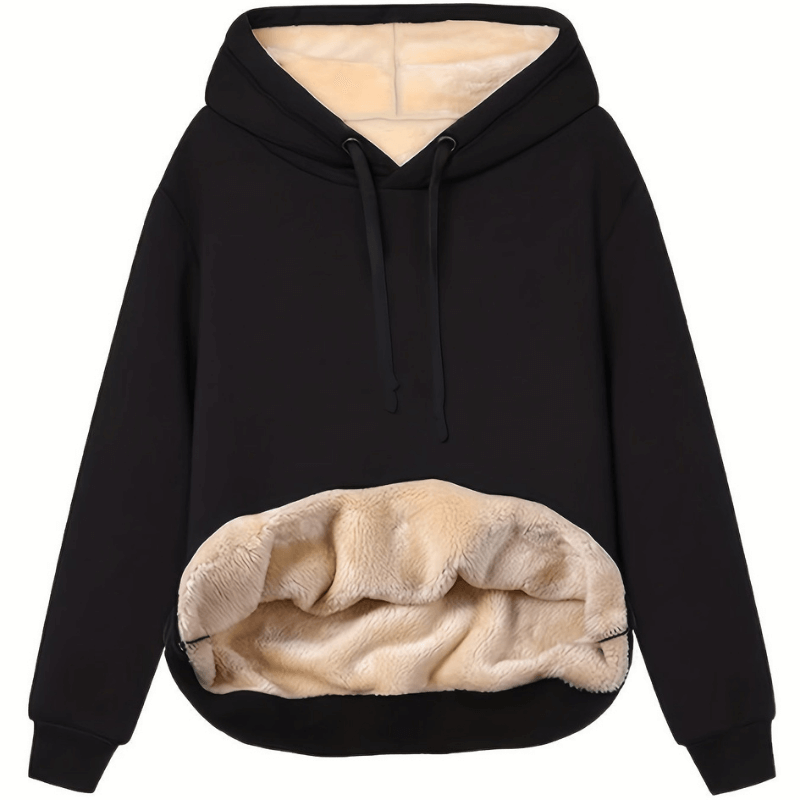 EB | Warmer Hoodie mit Plüschfutter Polyester Komfortabel und Stilvoll