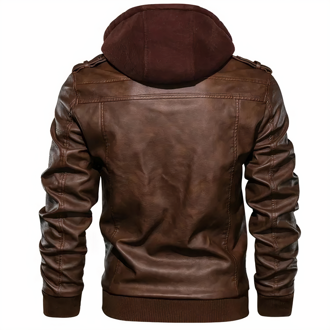 EB | Motorradjacke aus Kunstleder für Herren