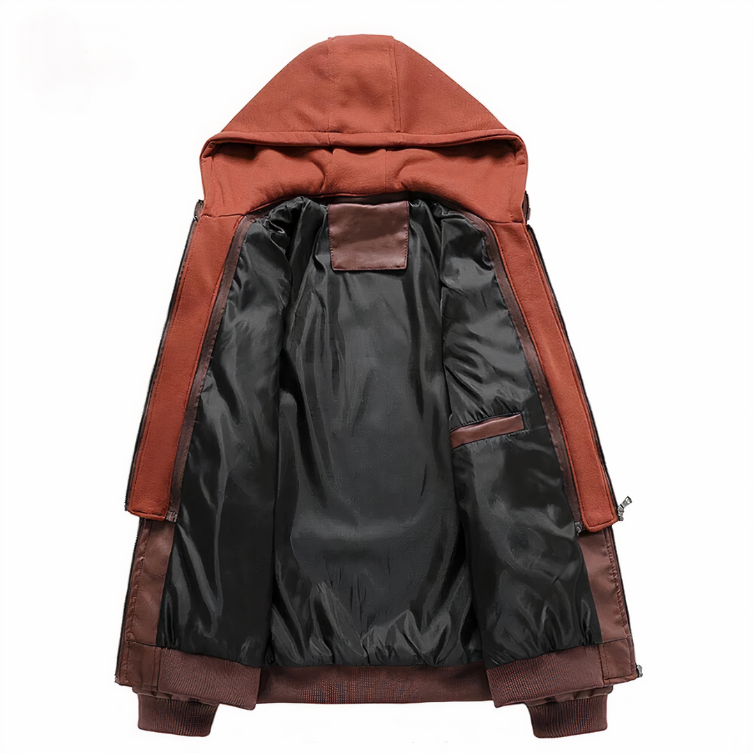 EB | Motorradjacke aus Kunstleder für Herren