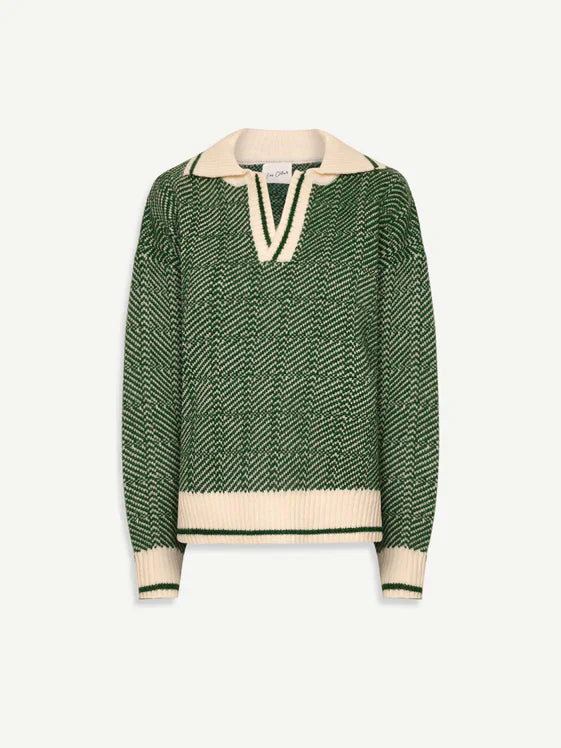 EB | Strickpullover mit Kontrastkragen Lässige Passform Zeitlos und Bequem