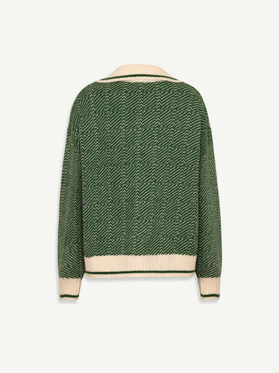 EB | Strickpullover mit Kontrastkragen Lässige Passform Zeitlos und Bequem