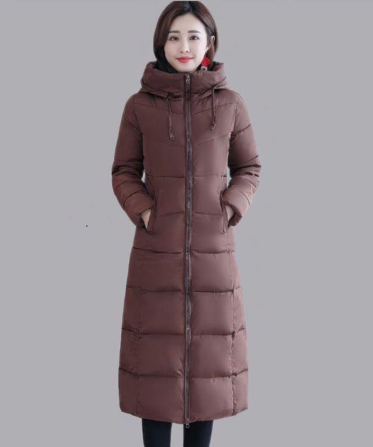 EB | Lange Winter Baumwolljacke Mittellang Dicke Daunenjacke