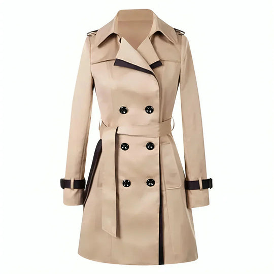 EB | Eleganter Doppelreihiger Trenchcoat Damen Herbstmode