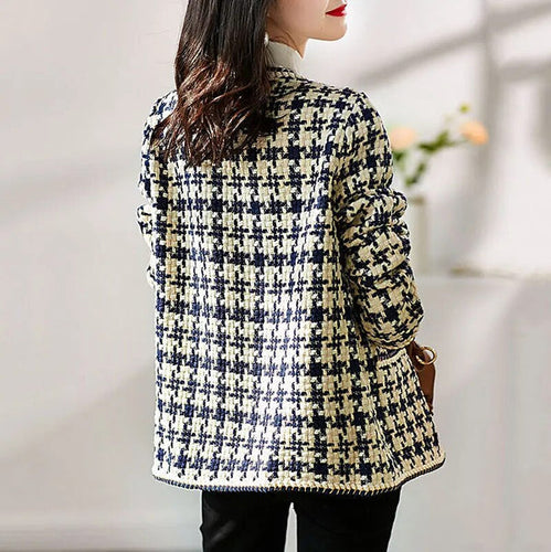 EB | Stilvolle Weinlese Tweed Jacke
