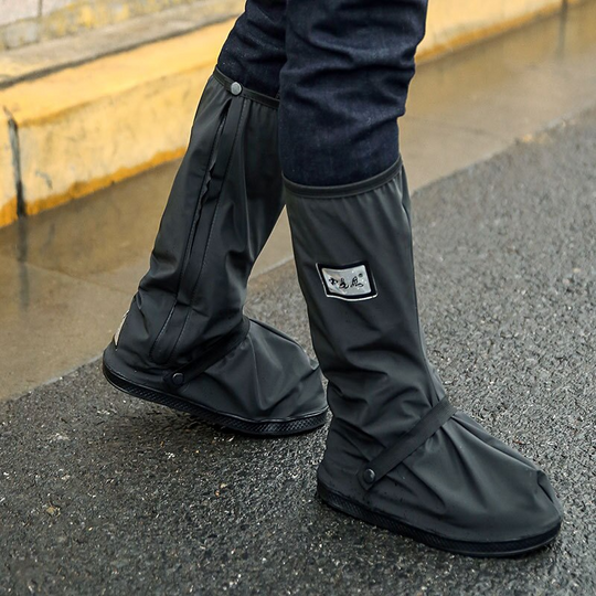 Galoschen Schuhüberzüge - Wasserdicht - Schwarz - Stiefelüberzüge - Regenschutz für Schuhe EB