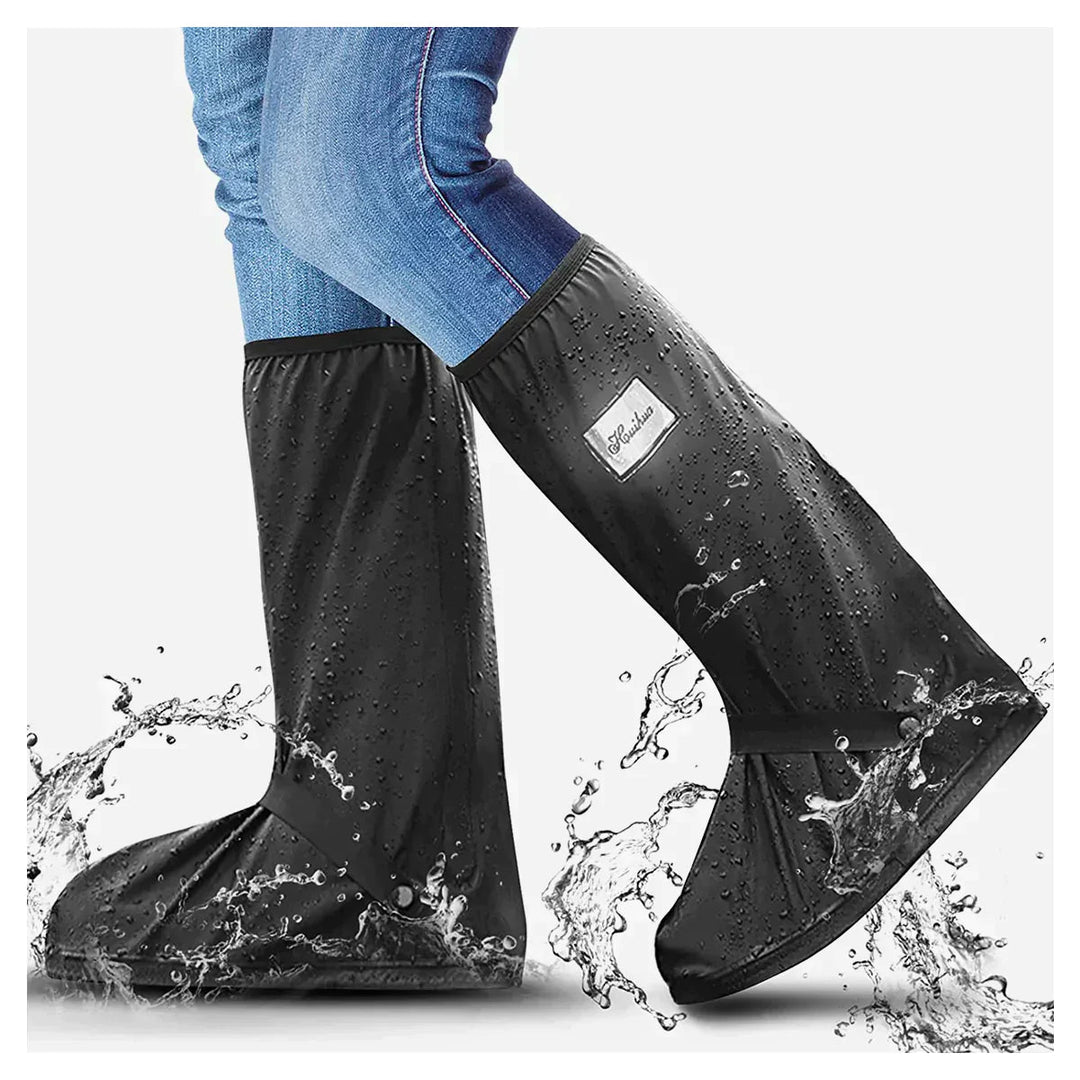 Galoschen Schuhüberzüge - Wasserdicht - Schwarz - Stiefelüberzüge - Regenschutz für Schuhe EB