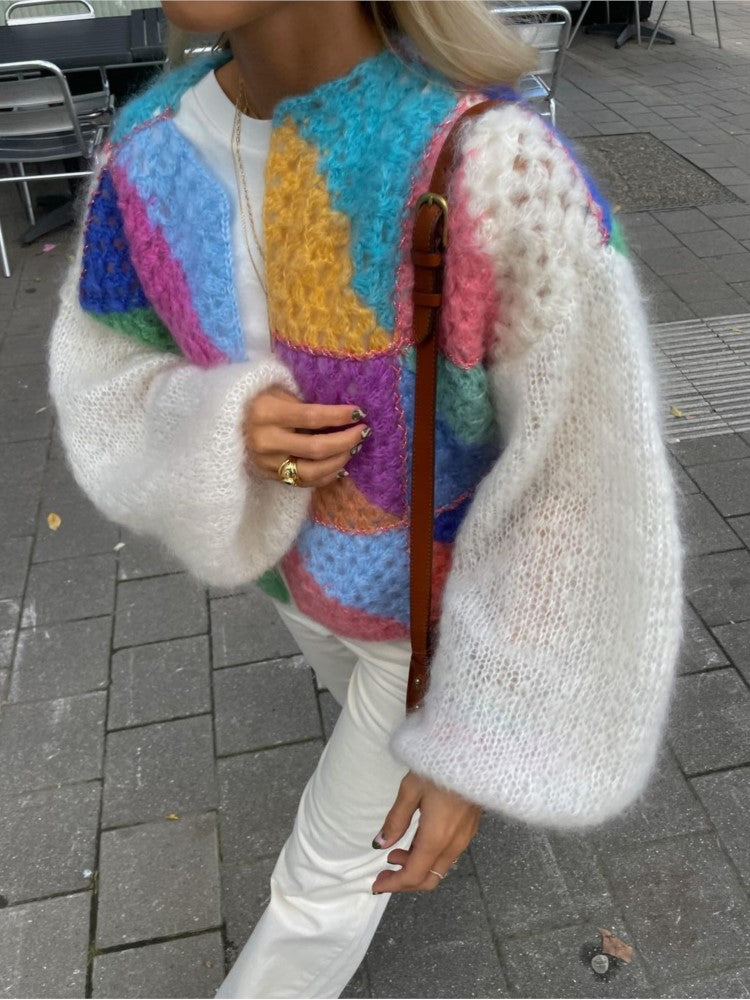 EB | Weste Warm Offen Grobstrickweste Strickmode für Damen