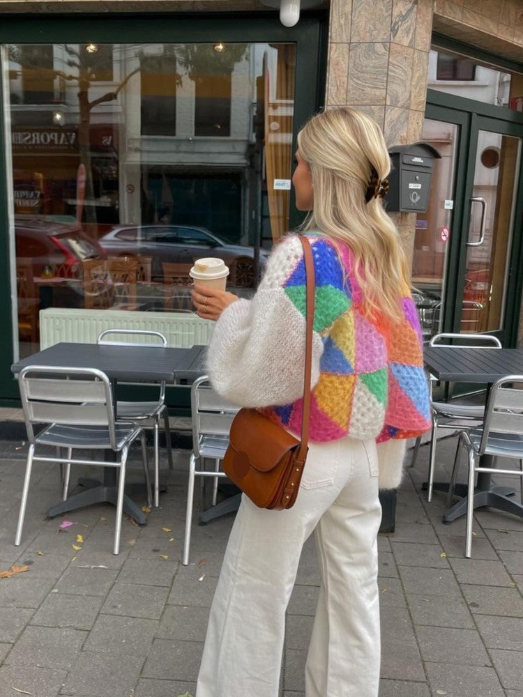 EB | Weste Warm Offen Grobstrickweste Strickmode für Damen
