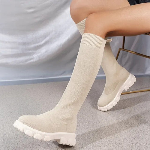 EB | Knöchelhohe Stretch-Sockenstiefel