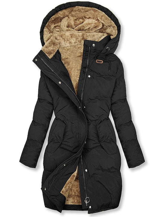EB | Lange Damenjacke Winter Stylische Damenjacke