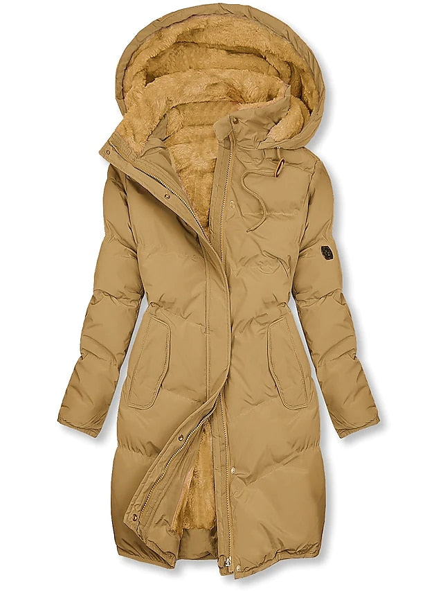EB | Lange Damenjacke Winter Stylische Damenjacke