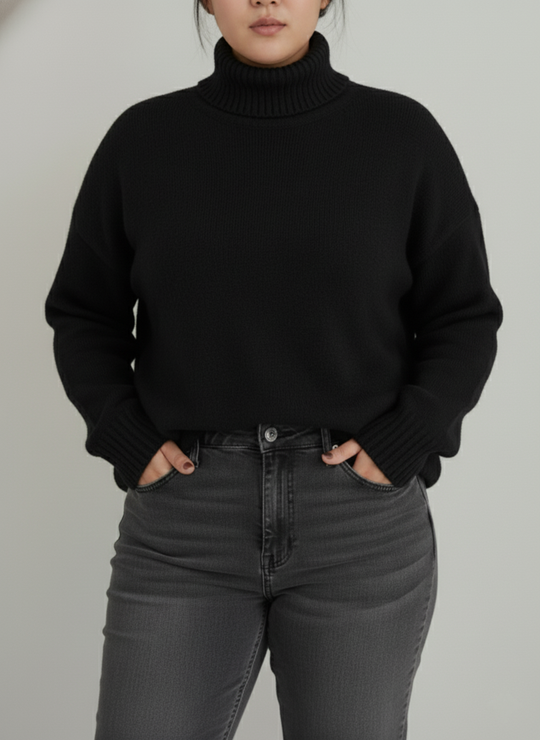 EB | Damen Rollkragenpullover Große Größen