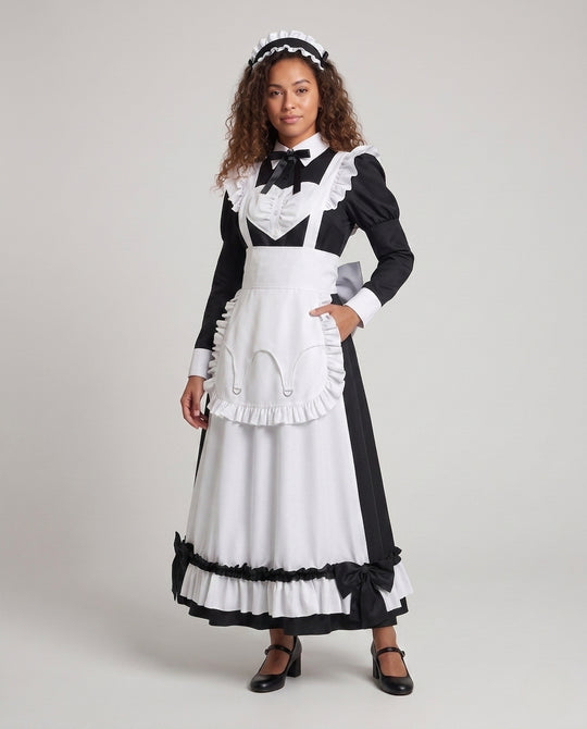 Damen Elegantes Kostümkleid mit Spitzen- und Rüschendetails EB