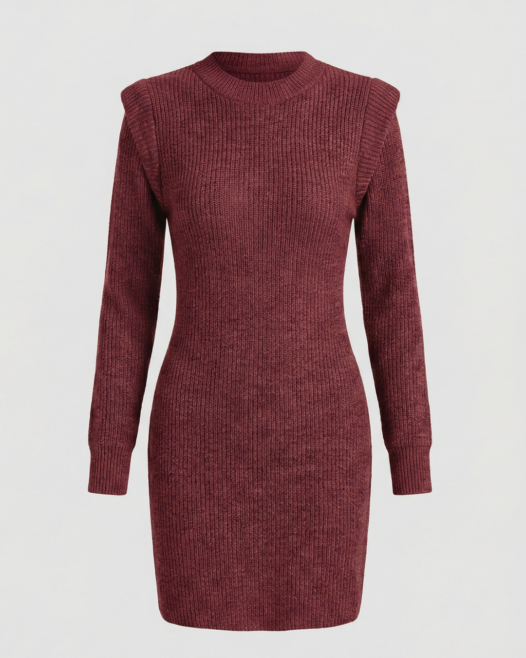 Elegantes Figurbetontes Strick Midikleid | EB