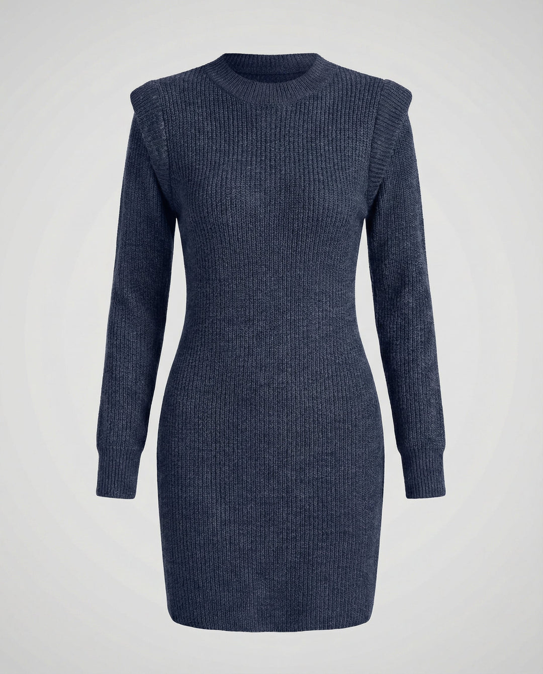 Elegantes Figurbetontes Strick Midikleid | EB