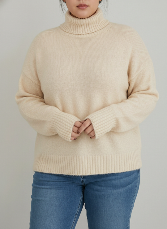 EB | Damen Rollkragenpullover Große Größen