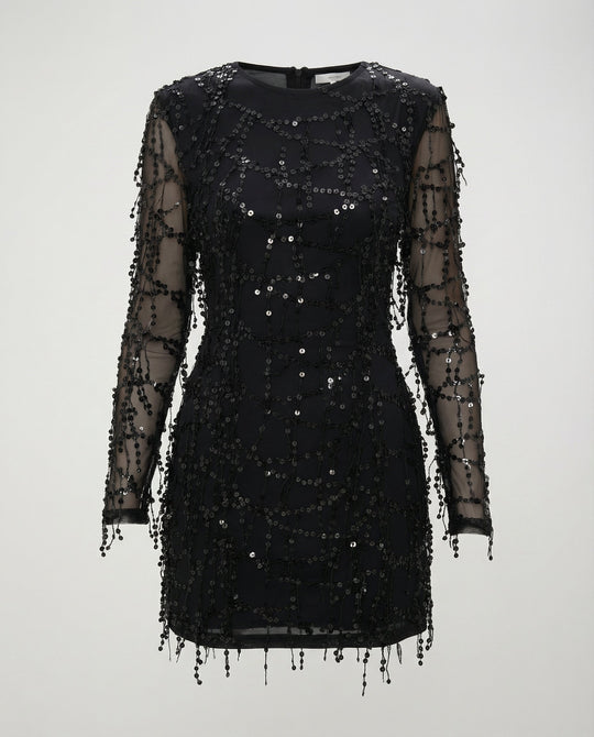 Elegantes Fransen Paillettenkleid Damen | EB