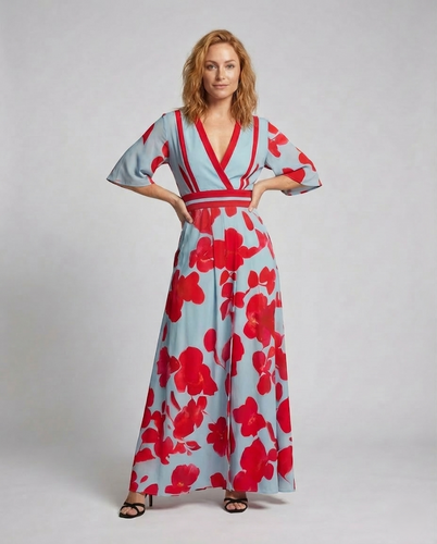 Damen Elegantes Ärmelkleid figurbetont für Events & Alltag | EB