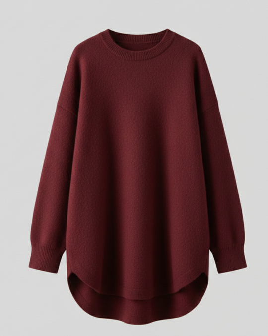 EB | Pullover - Damen Herbst Mid-Length Oversized Pullover