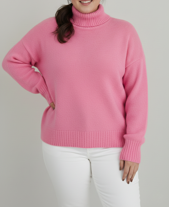 EB | Damen Rollkragenpullover Große Größen