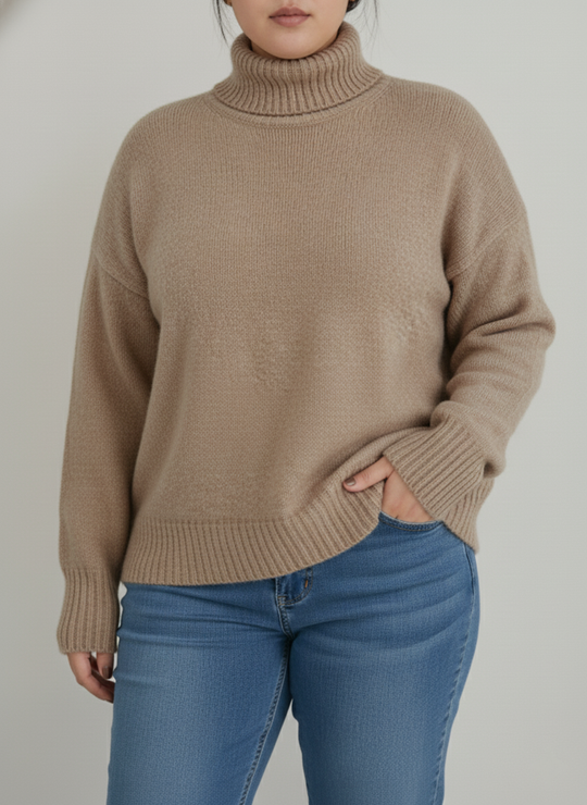 EB | Damen Rollkragenpullover Große Größen