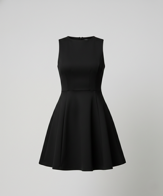 Damen A-Linien Kleid mit figurbetontem Oberteil EB