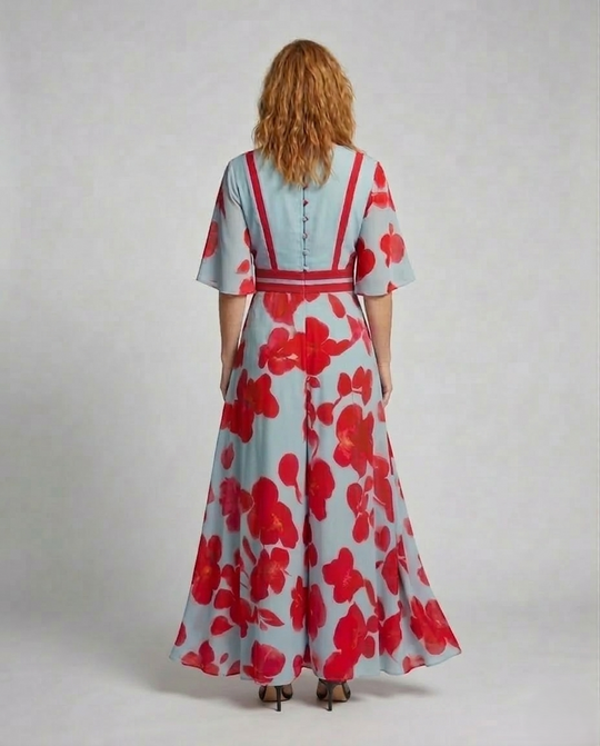 Damen Elegantes Ärmelkleid figurbetont für Events & Alltag | EB