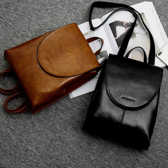 EB | Leder Mini Rucksack für Frauen Luxuriös und Vielseitig