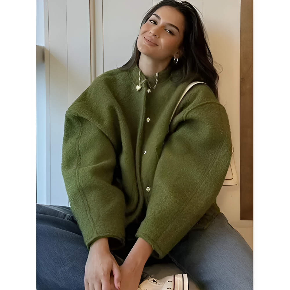 EB | Übergroße Damen Winter Aviator Jacke