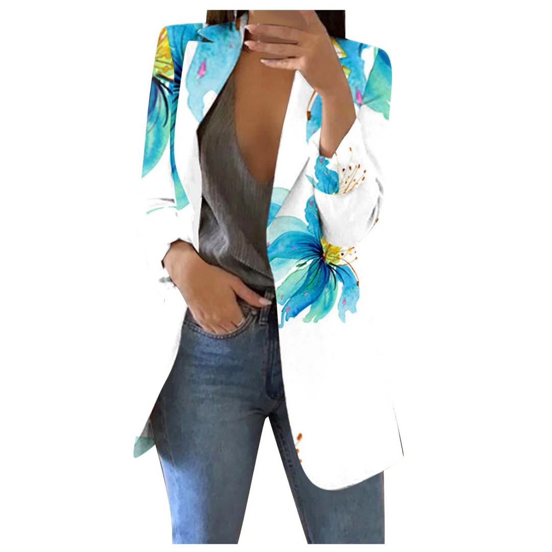 EB | Bedruckte Damen-Cropped-Blazer