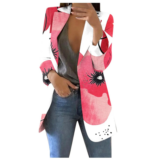 EB | Bedruckte Damen-Cropped-Blazer