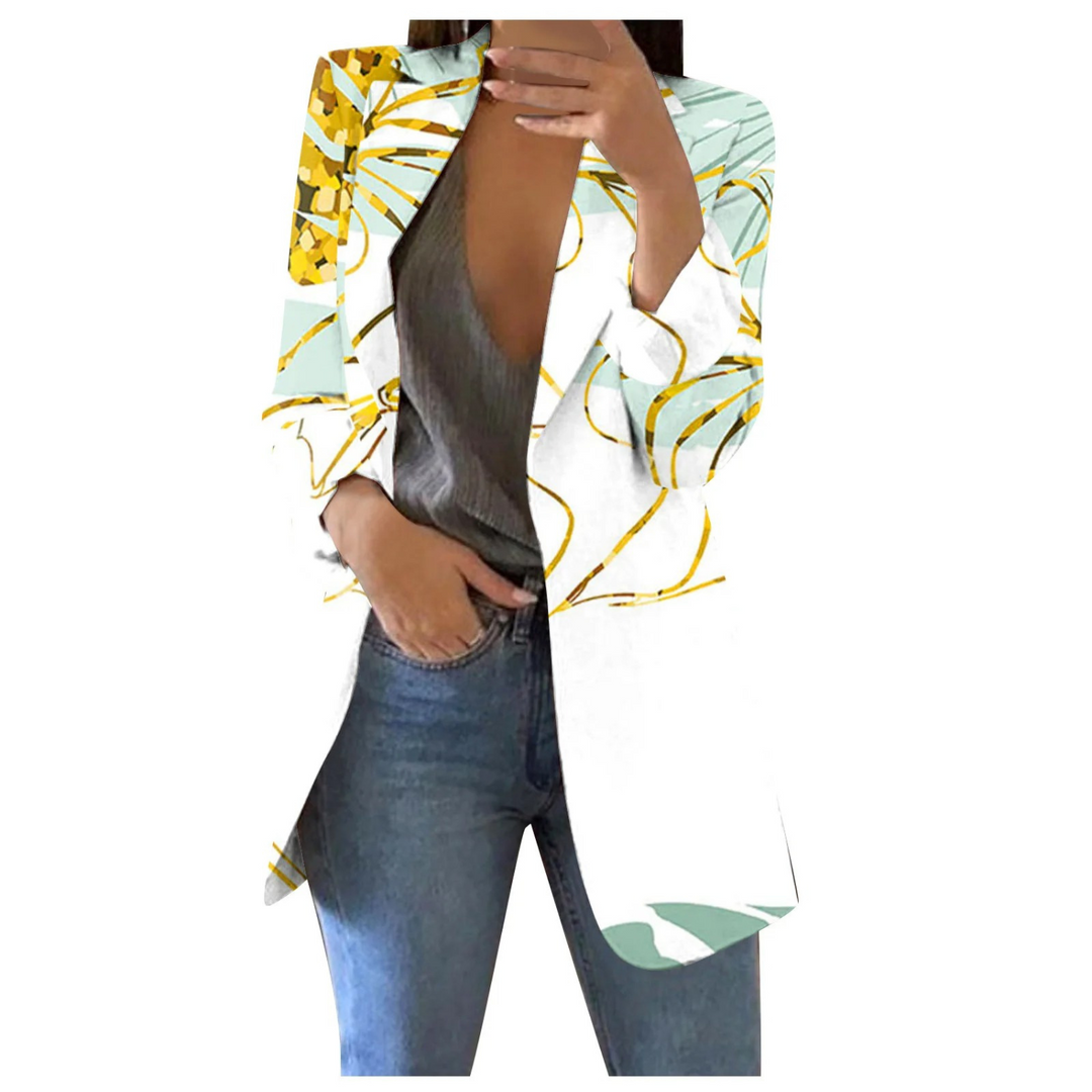 EB | Bedruckte Damen-Cropped-Blazer