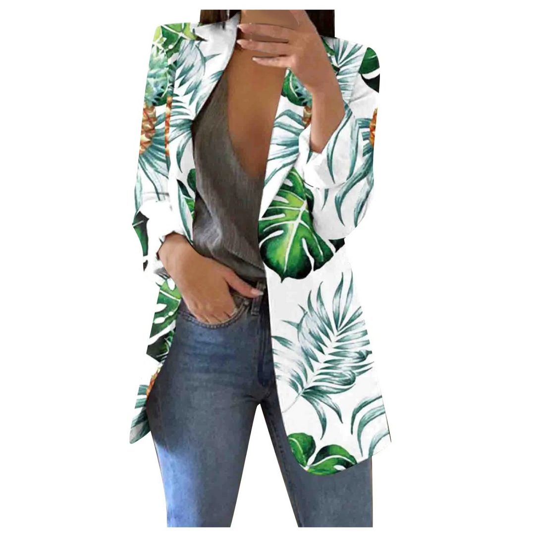 EB | Bedruckte Damen-Cropped-Blazer