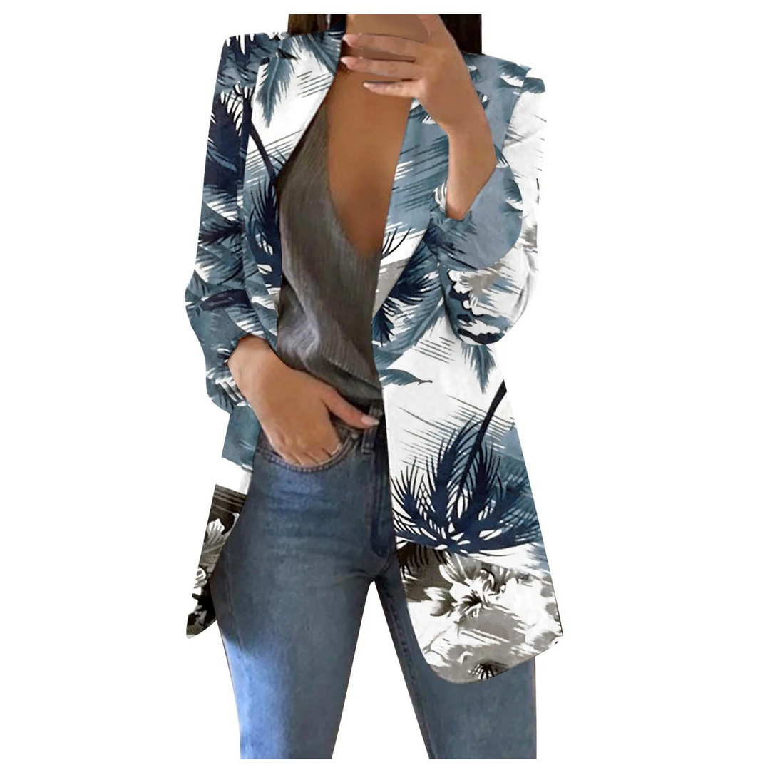 EB | Bedruckte Damen-Cropped-Blazer