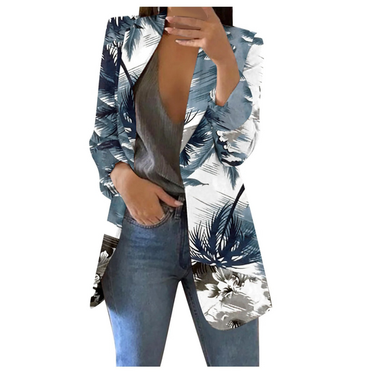EB | Bedruckte Damen-Cropped-Blazer