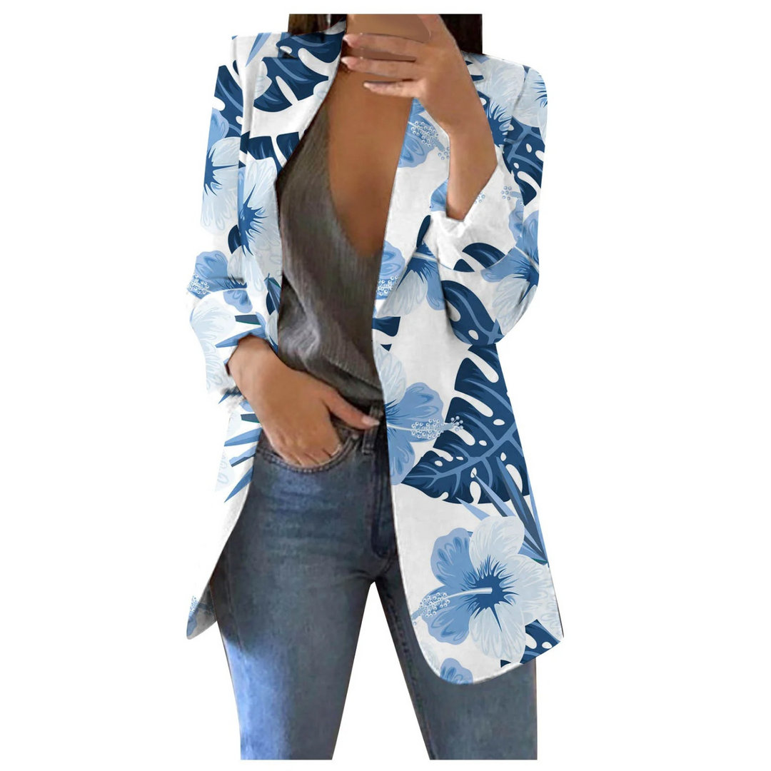 EB | Bedruckte Damen-Cropped-Blazer