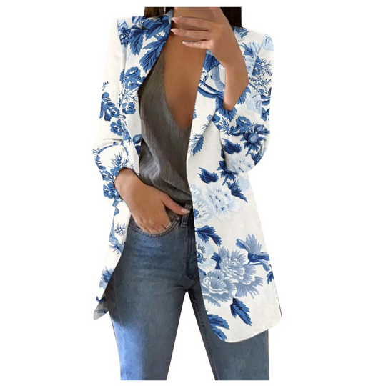 EB | Bedruckte Damen-Cropped-Blazer