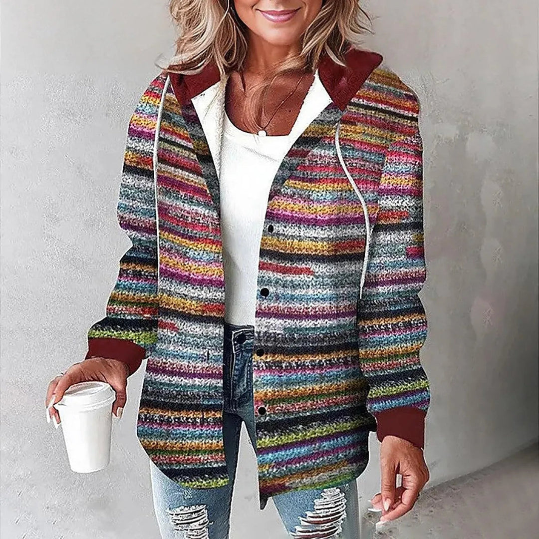 EB | Blusenjacke mit Kapuze - Damenmode