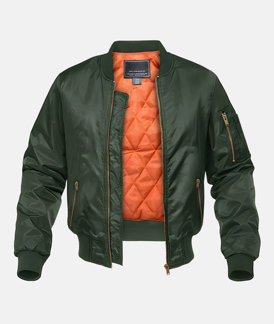 EB | Bomberjacke Herren mit Rippkragen - Lässige Bomberjacken Herren