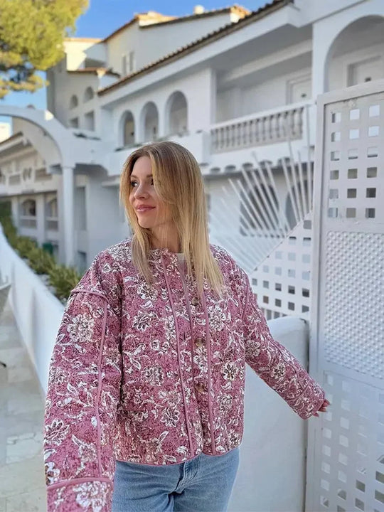 EB | Blütenjacke mit Warmem Effekt für Frauen