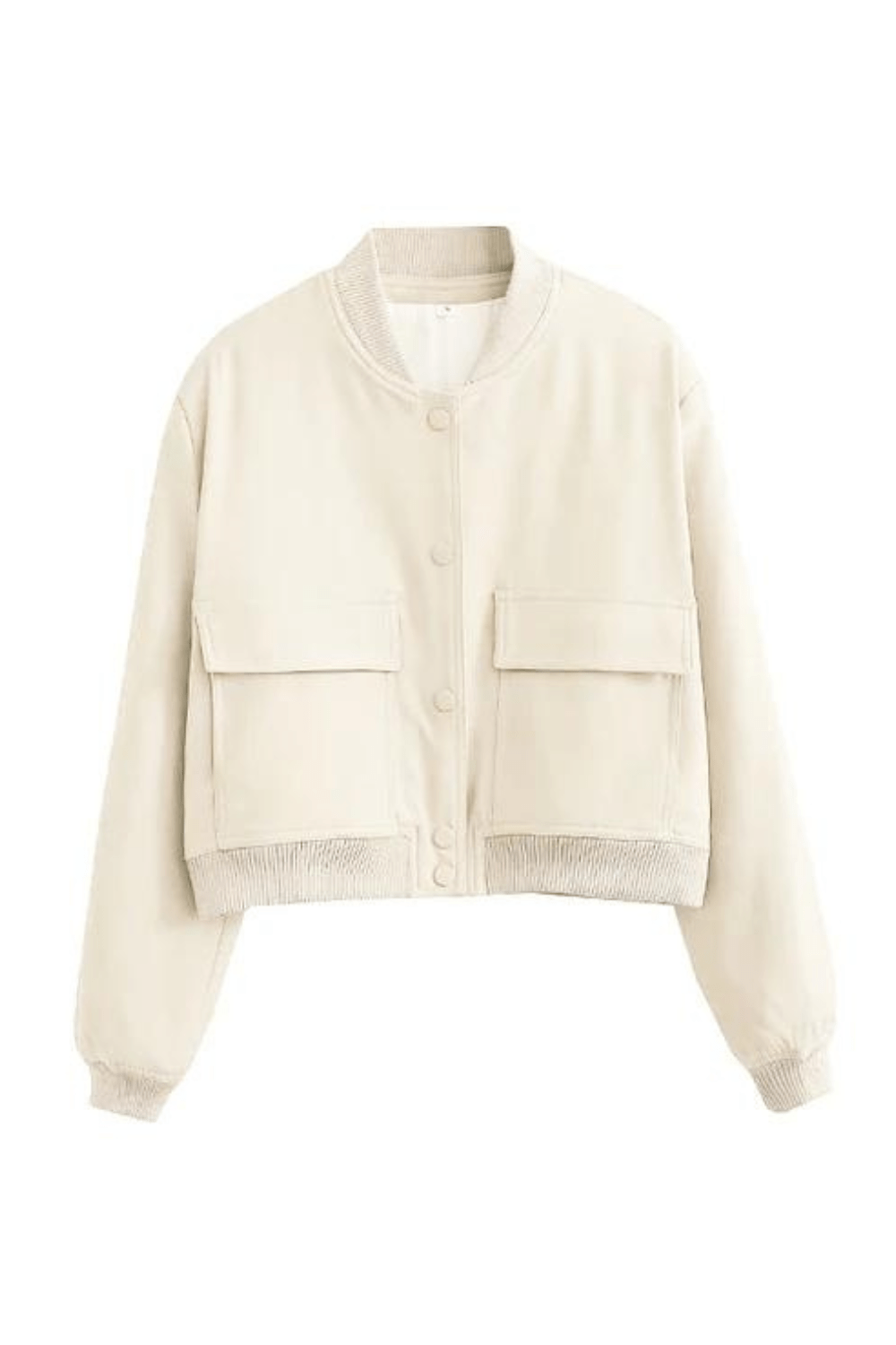 EB | Damen Cropped Button-Down Bomberjacke
