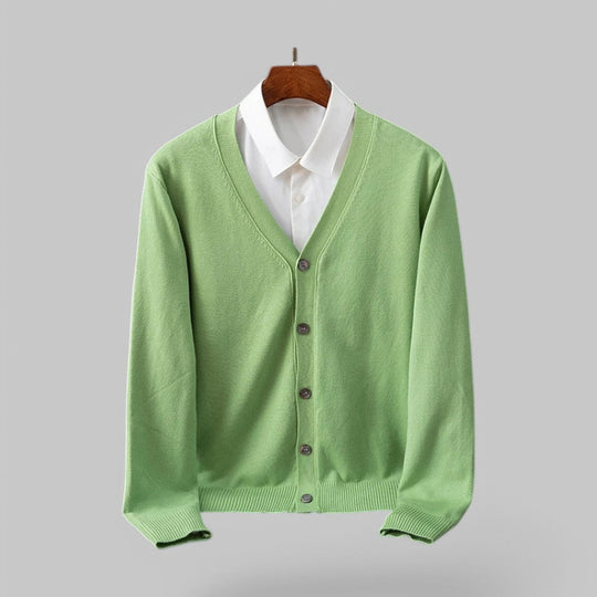 EB | Eleganter V-Ausschnitt Cardigan für Herren
